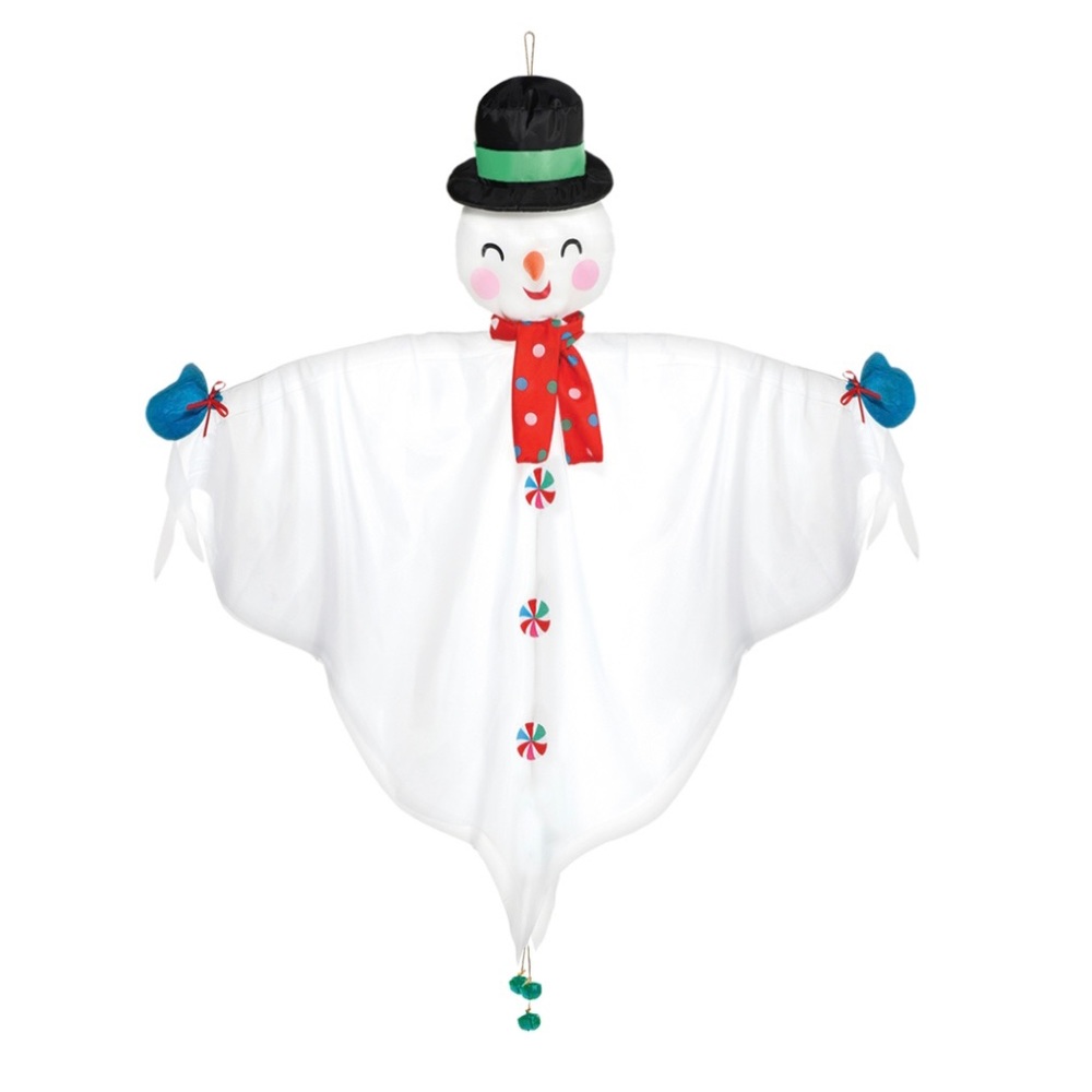 Amscan Hanging Fabric Snowman 4 Foot Holiday Christmas Decoration
